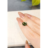 2.21 Ct. Yellowish Green Sapphire from Madagascar Life Style