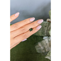 2.57 Ct. Green Sapphire from Madagascar Life Style