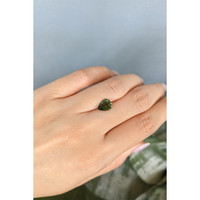 1.88 Ct. Green Sapphire from Madagascar Life Style