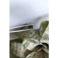 3.42 Ct. Bluish Green Sapphire from Madagascar Life Style