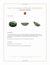 2.44 Ct. Yellowish Green Sapphire from Madagascar Appraisal