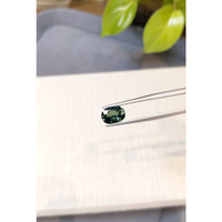 2.44 Ct. Bluish Green Sapphire from Madagascar Life Style