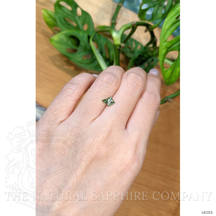 0.86 Ct. Bluish Green Sapphire from Montana