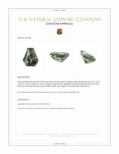 0.90 Ct. Green Sapphire from Montana Appraisal