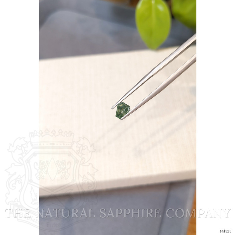 0.90 Ct. Green Sapphire from Montana
