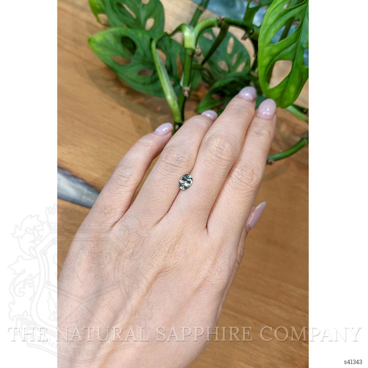 0.86 Ct. Bluish Green Sapphire from Montana