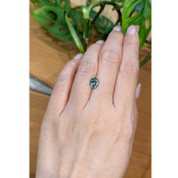1.65 Ct. Bluish Green Sapphire from Montana Life Style