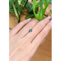 0.97 Ct. Bluish Green Sapphire from Montana Life Style