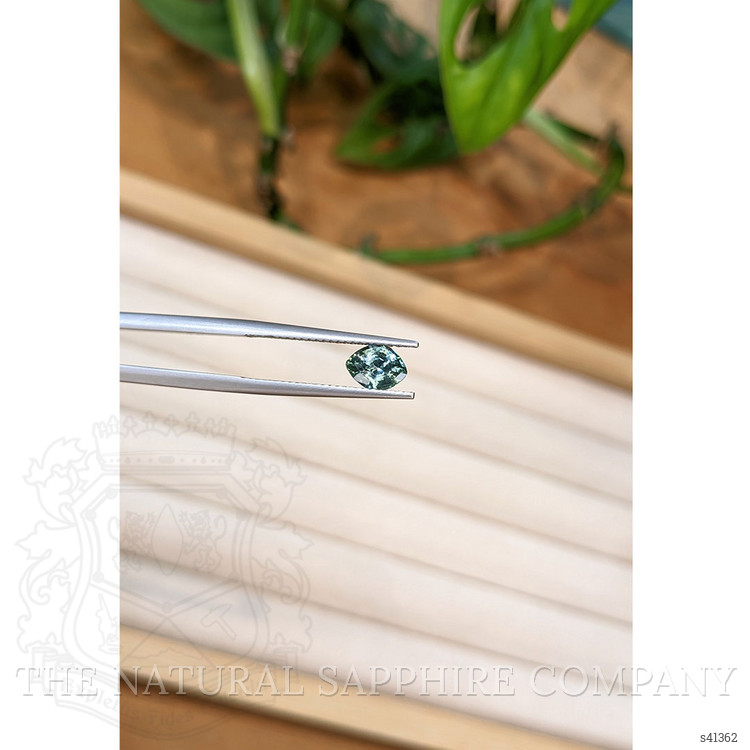 0.97 Ct. Bluish Green Sapphire from Montana