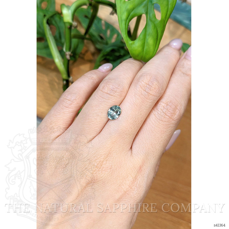 1.45 Ct. Bluish Green Sapphire from Montana