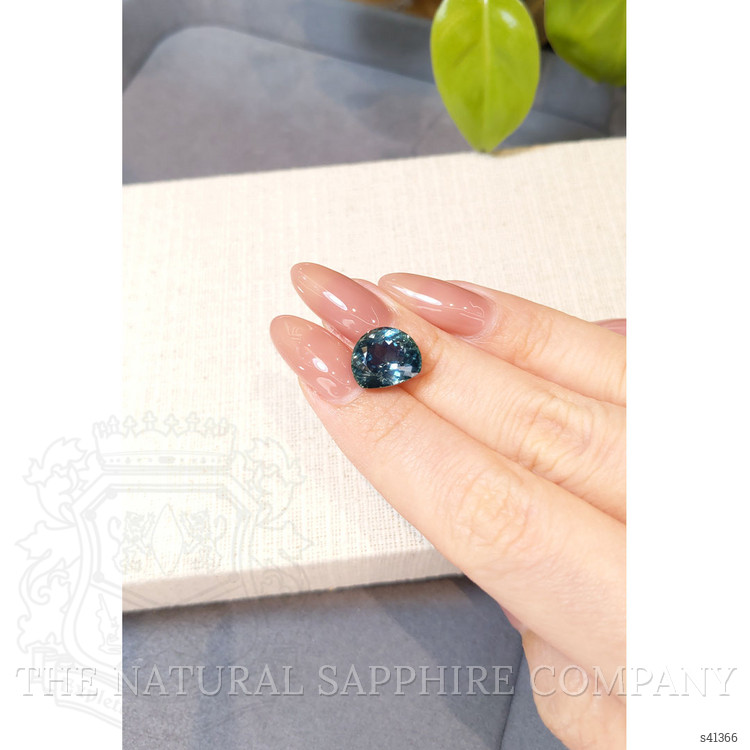 7.10 Ct. Greenish Blue Sapphire from Montana