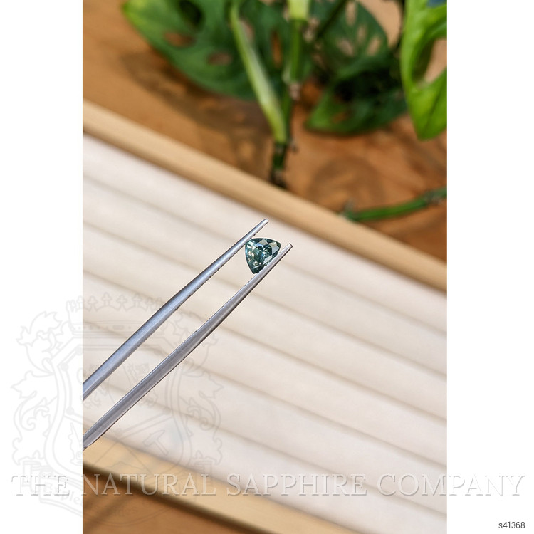 0.80 Ct. Bluish Green Sapphire from Montana