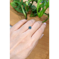 1.27 Ct. Greenish Blue Sapphire from Montana Life Style
