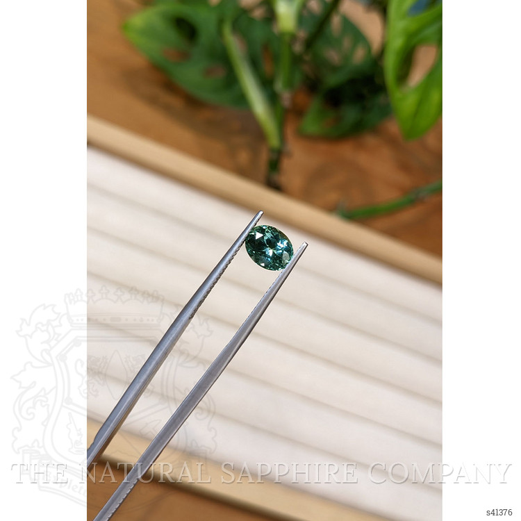 1.87 Ct. Bluish Green Sapphire from Montana