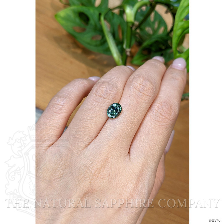 1.87 Ct. Bluish Green Sapphire from Montana
