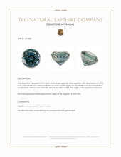 0.92 Ct. Greenish Blue Sapphire from Montana Appraisal