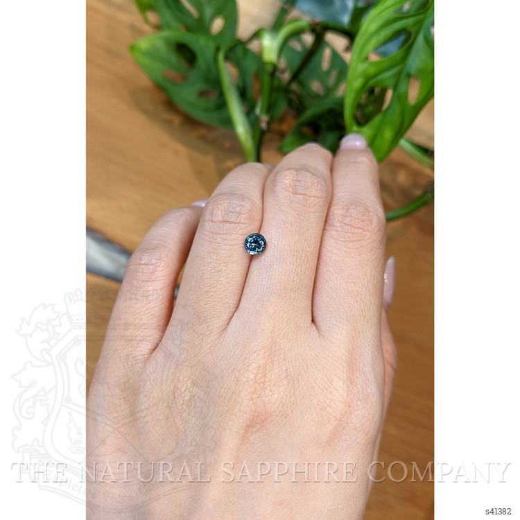 0.92 Ct. Greenish Blue Sapphire from Montana