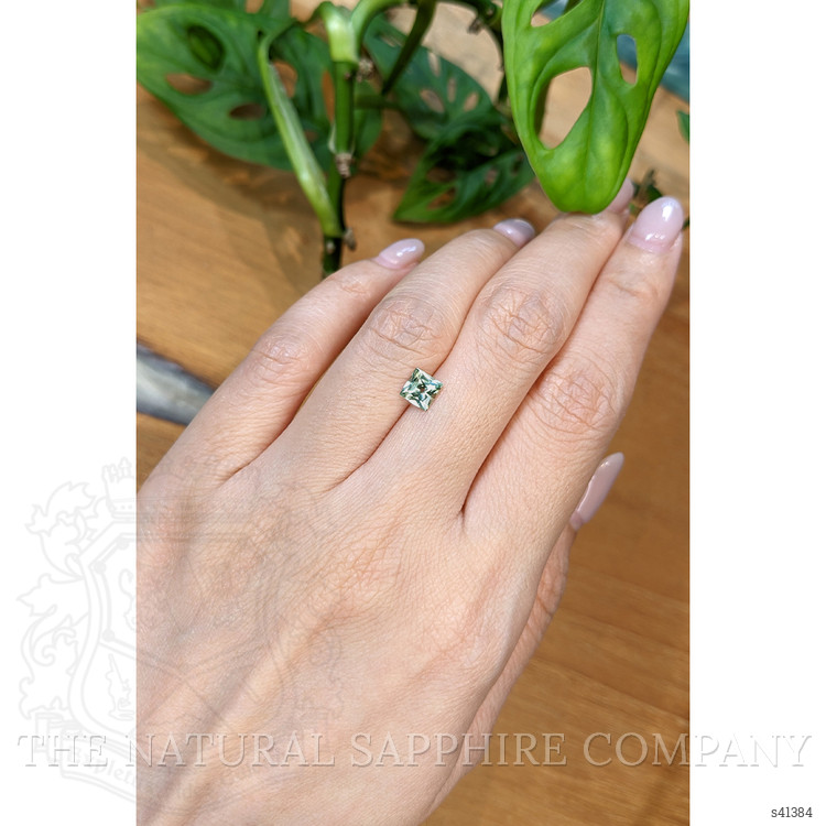 0.92 Ct. Green Sapphire from Montana