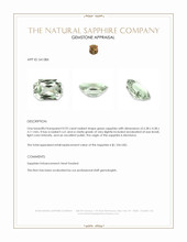 0.92 Ct. Green Sapphire from Montana Appraisal