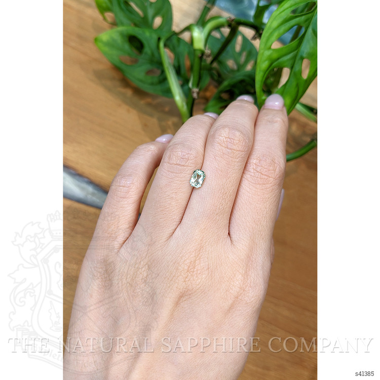 0.92 Ct. Green Sapphire from Montana