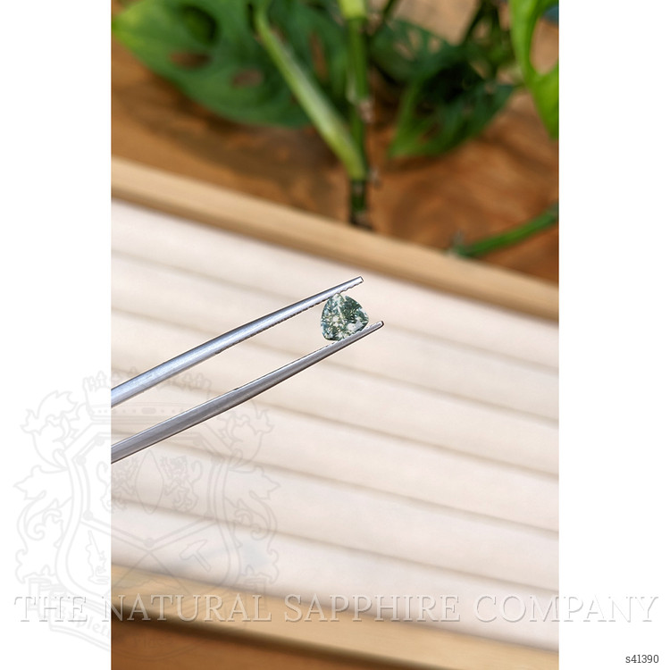 0.91 Ct. Green Sapphire from Montana