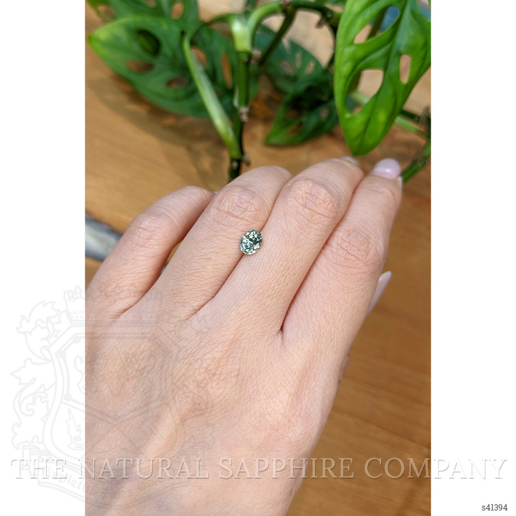 0.91 Ct. Green Sapphire from Montana