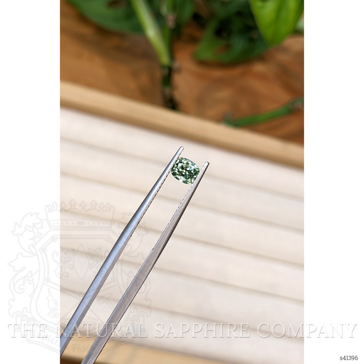 0.86 Ct. Green Sapphire from Montana