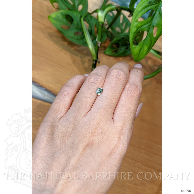 0.86 Ct. Green Sapphire from Montana