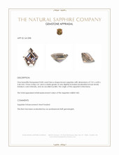 0.85 Ct. Brown Sapphire from Montana Appraisal