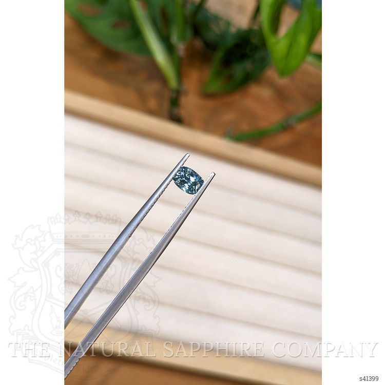 0.85 Ct. Greenish Blue Sapphire from Montana