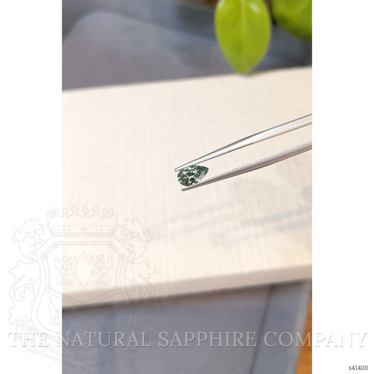 0.90 Ct. Green Sapphire from Montana