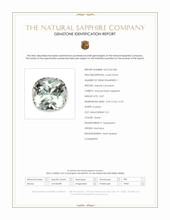 0.87 Ct. Green Sapphire from Montana Scan Report