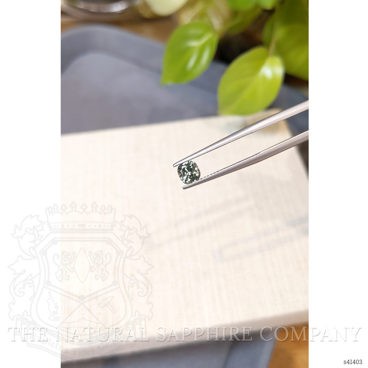 0.87 Ct. Green Sapphire from Montana