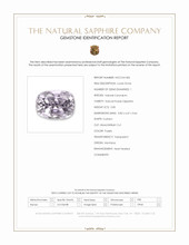 0.85 Ct. Purple Sapphire from Montana Scan Report