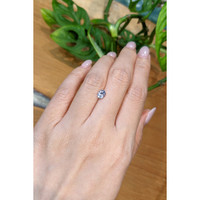 0.87 Ct. Greyish Blue Sapphire from Montana Life Style