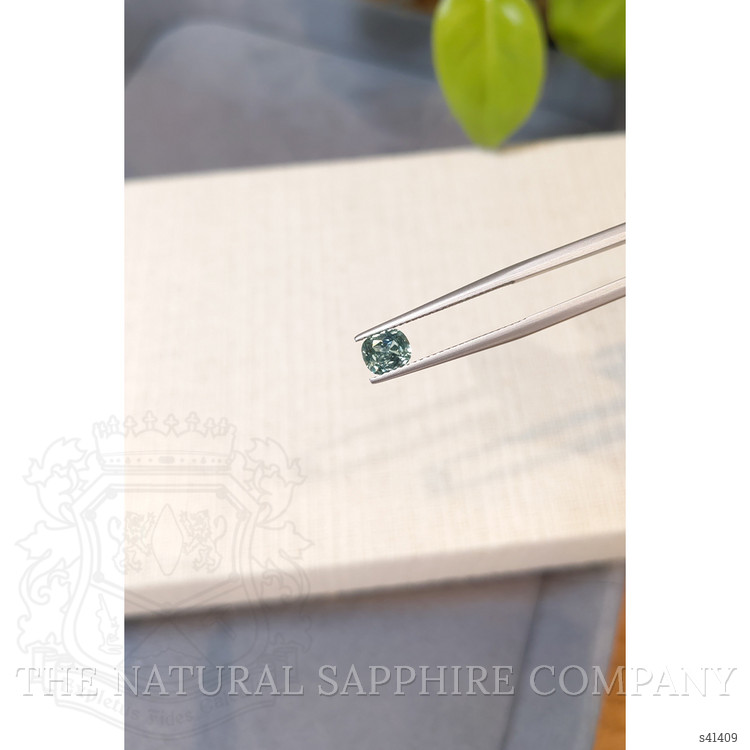 0.89 Ct. Bluish Green Sapphire from Montana