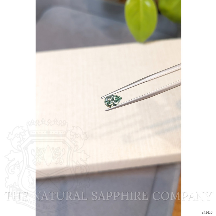 0.89 Ct. Bluish Green Sapphire from Montana