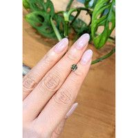 0.88 Ct. Green Sapphire from Montana Life Style