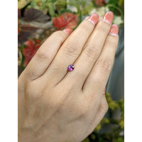 0.56 Ct. Pinkish Purple Sapphire from Ceylon (Sri Lanka) Life Style