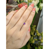 0.56 Ct. Pinkish Purple Sapphire from Ceylon (Sri Lanka) Life Style