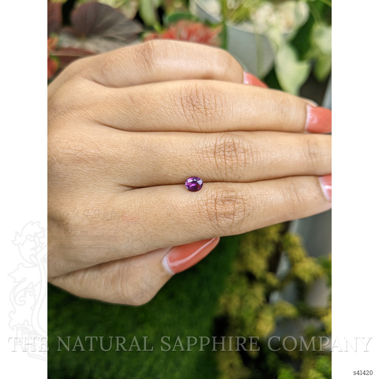 0.56 Ct. Pinkish Purple Sapphire from Ceylon (Sri Lanka)