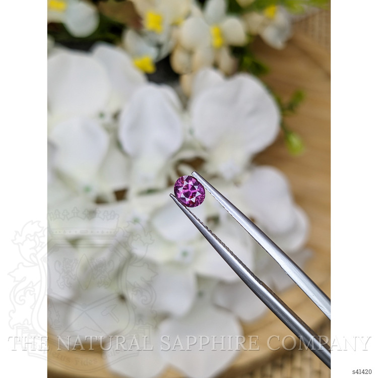 0.56 Ct. Pinkish Purple Sapphire from Ceylon (Sri Lanka)