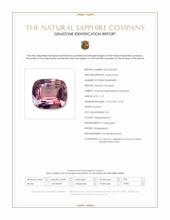 1.13 Ct. Padparadscha Sapphire from Madagascar Scan Report
