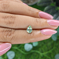 1.01 Ct. Green Sapphire from Madagascar Life Style