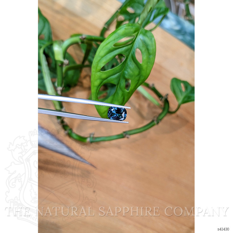 2.44 Ct. Greenish Blue Sapphire from Ceylon (Sri Lanka)