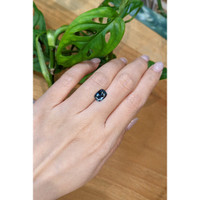 2.44 Ct. Greenish Blue Sapphire from Ceylon (Sri Lanka) Life Style