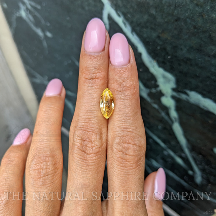 3.96 Ct. Yellow Sapphire from Ceylon (Sri Lanka)