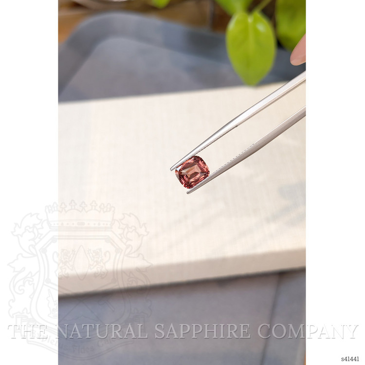 1.69 Ct. Reddish Orange Sapphire from Ceylon (Sri Lanka)