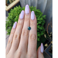 2.26 Ct. Bluish Green Sapphire from Madagascar Life Style