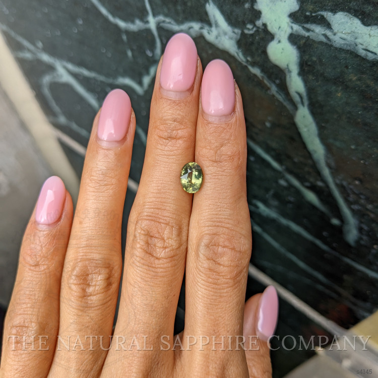 2.02 Ct. Yellowish Green Sapphire from Madagascar